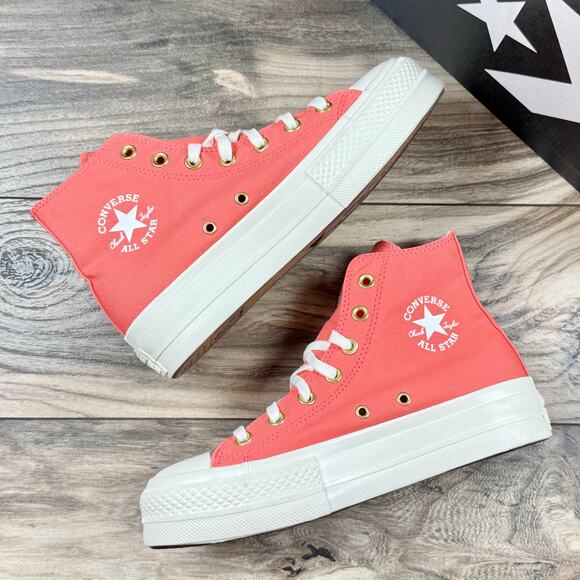 Converse Shoes - NIB Converse Chuck Taylor All Star Lift Platform Hi Sneaker Watermelon Slushy 7